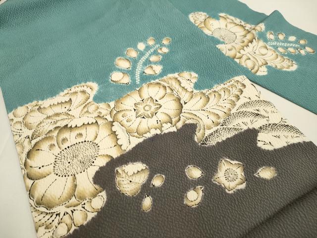 平和屋着物●西洞院辻が花　大脇一心　九寸名古屋帯　絞り　辻が花　正絹　逸品　DABD2083du