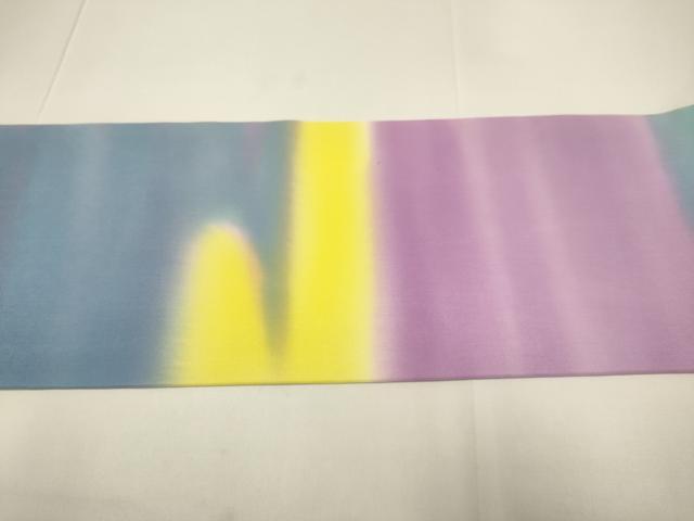 平和屋着物●虹色創家　本郷大田子　塩瀬　九寸名古屋帯　抽象文様　正絹　逸品　DABD2110du