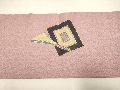 平和屋着物●九寸名古屋帯　作家物　隈取り　金彩　正絹　逸品　DABD2196du