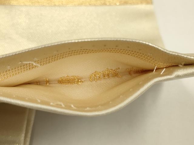 平和屋着物●西陣　川島織物　九寸名古屋帯　花丸文　金糸　正絹　逸品　DABD2199du