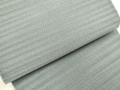 平和屋着物●男性　爪掻き本綴れ　角帯　濃い錫色　正絹　逸品　DABD2221du