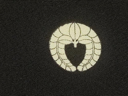 平和屋着物■豪華黒留袖 駒刺繍 束ね熨斗吉祥地紙花文 金彩 正絹 逸品 DABD2272du