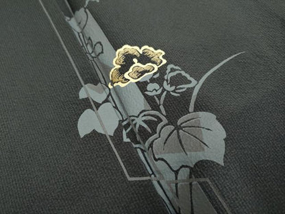 平和屋着物■訪問着 刺繍 草花文 暈し染め 正絹 逸品 DABD2303du