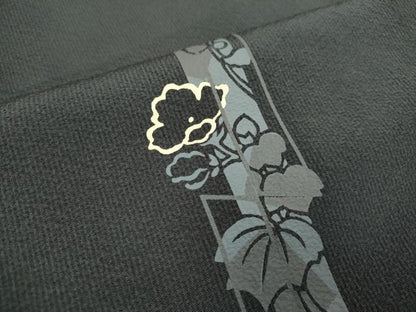 平和屋着物■訪問着 刺繍 草花文 暈し染め 正絹 逸品 DABD2303du