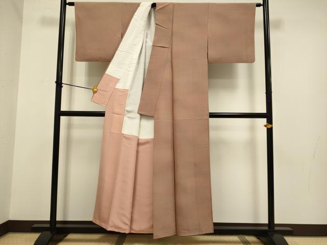 平和屋着物■上質な小紋 霞文 暈し染め 正絹 逸品 DABD2304du