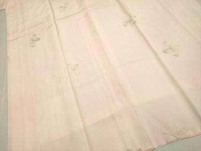 平和屋着物■長襦袢 袷 半衿刺繍 流水花文 暈し染め 正絹 逸品 DABD2313du