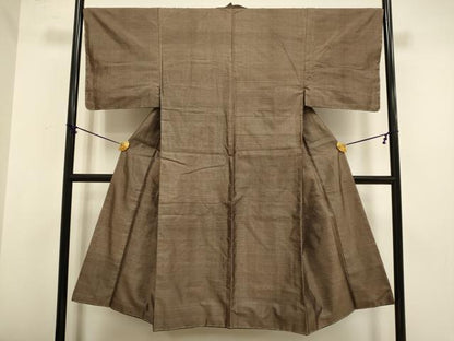 平和屋着物■男性 本場大島紬 横段文 正絹 逸品 未使用 DABD2318du