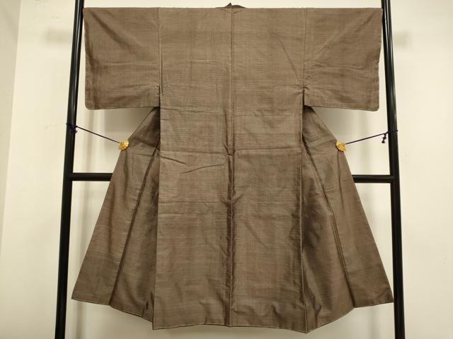平和屋着物■男性 本場大島紬 横段文 正絹 逸品 未使用 DABD2318du