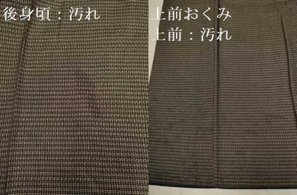 平和屋着物■男性 本場大島紬 横段文 正絹 逸品 DABD2322du