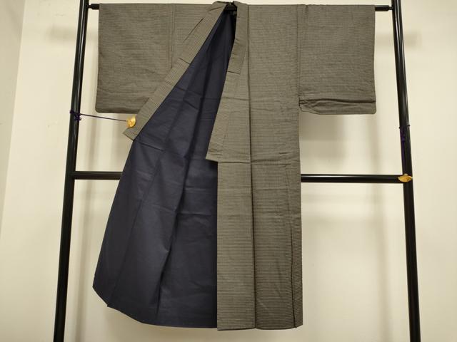 平和屋着物■男性 本場大島紬 横段文 正絹 逸品 DABD2322du