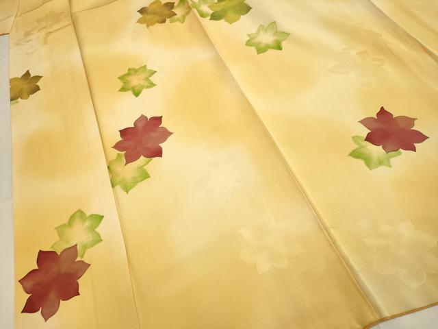 平和屋着物■上質な小紋 地紋起こし 舞楓文 暈し染め 正絹 逸品 DABD2355du