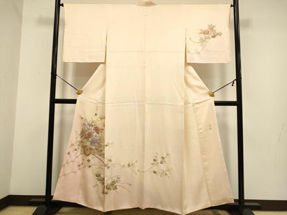 平和屋着物■訪問着 作家物 花車文 暈し染め 金銀彩 正絹 逸品 DABD2372du