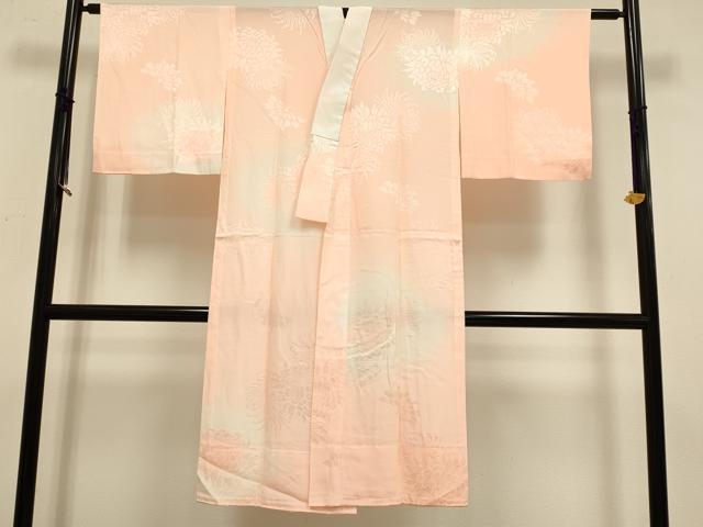 平和屋着物■長襦袢　無双仕立て　乱菊地紋　暈し染め　正絹　逸品　DABD2376du