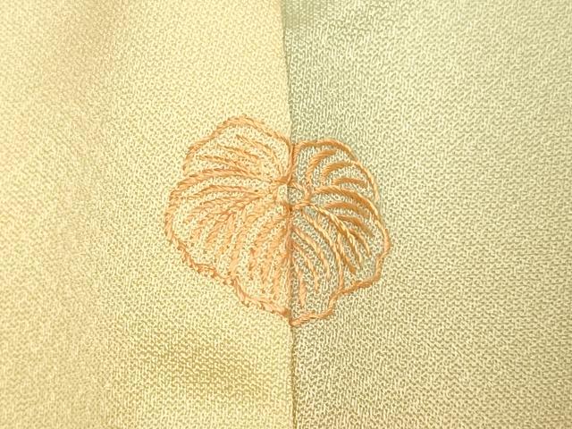 平和屋着物■訪問着 手描き 草花文 暈し染め 正絹 逸品 DABD2398du