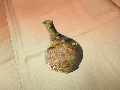 平和屋着物■訪問着 陶器花文 暈し染め 金彩 正絹 逸品 DABD2412du