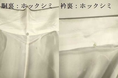 平和屋着物■訪問着 駒刺繍 草花文 正絹 逸品 DABD2422du