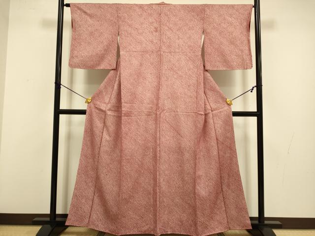 平和屋着物■大変加工の良い総絞り小紋 正絹 逸品 DABD2438du