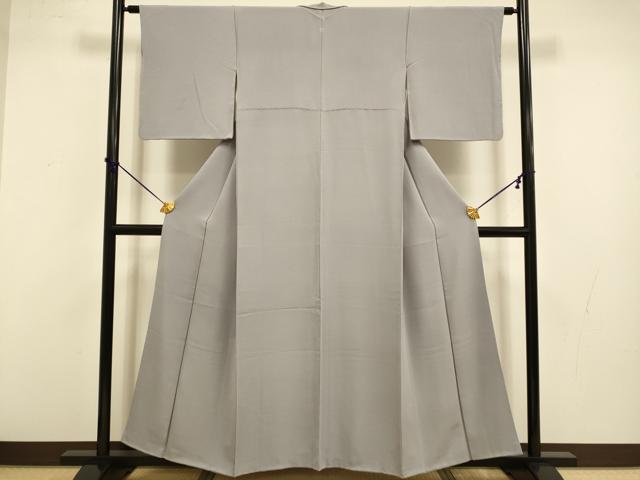 平和屋着物■上質な色無地 鴇鼠色 正絹 逸品 DABD2467du