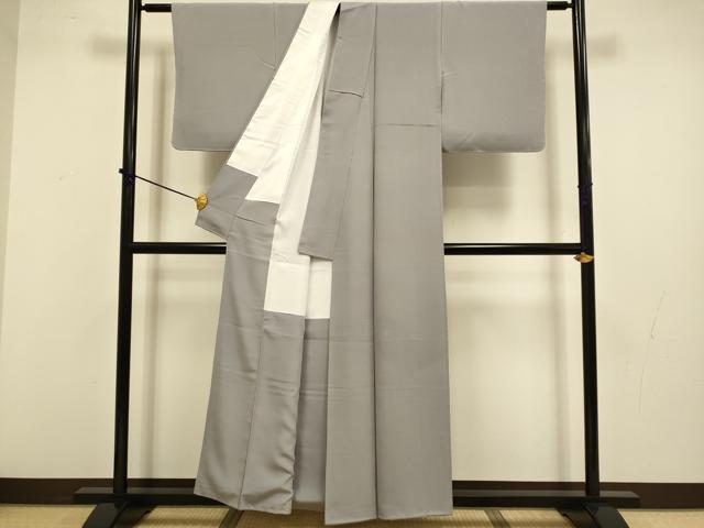 平和屋着物■上質な色無地 鴇鼠色 正絹 逸品 DABD2467du