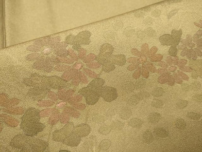 平和屋着物■訪問着 刺繍 草花文 暈し染め 正絹 逸品 DABD2471du