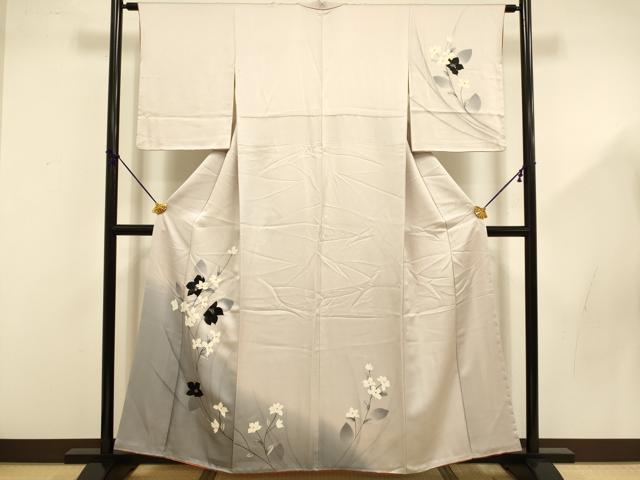平和屋着物■訪問着 枝花文 暈し染め 正絹 逸品 DABD2480du