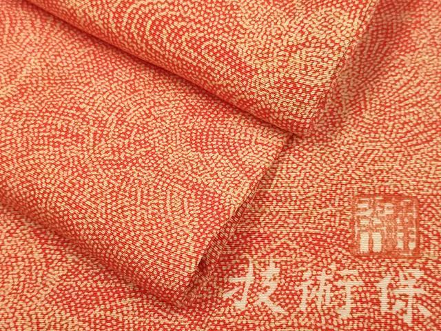 平和屋着物■江戸小紋 作家物 鮫小紋柄 風景文 正絹 逸品 DABD2493du