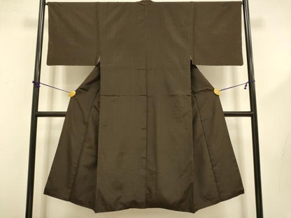 平和屋着物■男性　紬　縞　正絹　逸品　DABD2497du