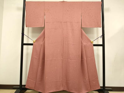 平和屋着物■上質な小紋 舞桜文 金銀糸 やまと誂製 正絹 逸品 DABD2499du