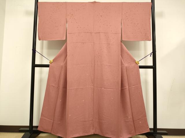 平和屋着物■上質な小紋 舞桜文 金銀糸 やまと誂製 正絹 逸品 DABD2499du