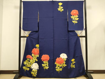 平和屋着物■訪問着 菊 金彩 正絹 逸品 DABD2512du