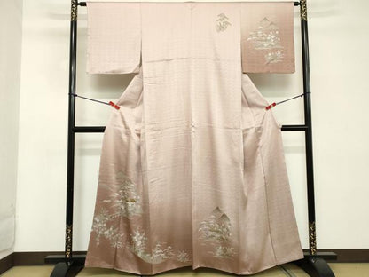 平和屋着物■訪問着　風景文　暈し染め　正絹　逸品　未使用　DABD2556cd