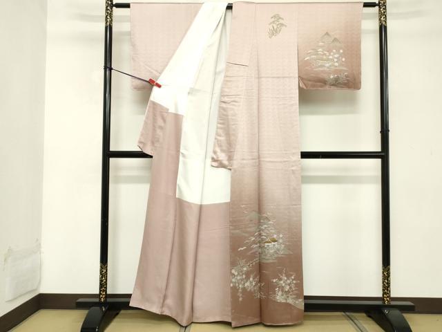 平和屋着物■訪問着　風景文　暈し染め　正絹　逸品　未使用　DABD2556cd