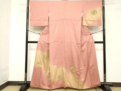 平和屋着物■中国三大刺繍 スワトウ刺繍 汕頭刺繍 総刺繍 訪問着 舞花文 暈し染め 金彩 正絹 逸品 DABD2582cd