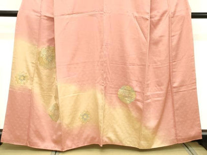 平和屋着物■中国三大刺繍 スワトウ刺繍 汕頭刺繍 総刺繍 訪問着 舞花文 暈し染め 金彩 正絹 逸品 DABD2582cd