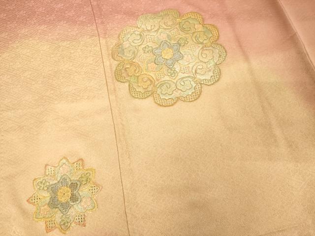 平和屋着物■中国三大刺繍 スワトウ刺繍 汕頭刺繍 総刺繍 訪問着 舞花文 暈し染め 金彩 正絹 逸品 DABD2582cd