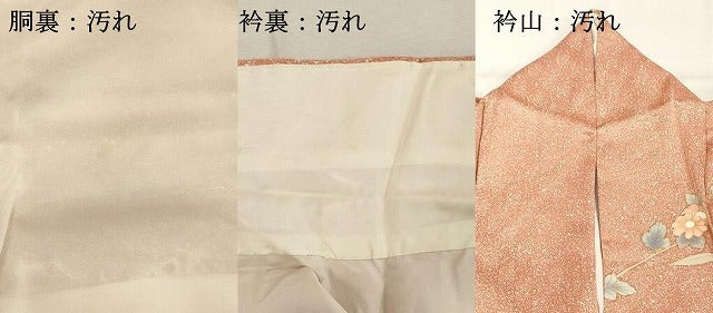 平和屋着物■訪問着 草花文 暈し染め たたき染め 金彩 正絹 逸品 DABD2588cd