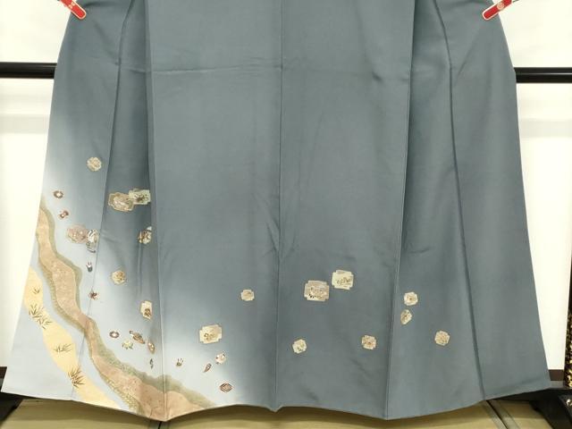 平和屋着物■豪華色留袖　駒刺繍　宝尽くし文　暈し染め　金彩　正絹　逸品　DABD2598cd