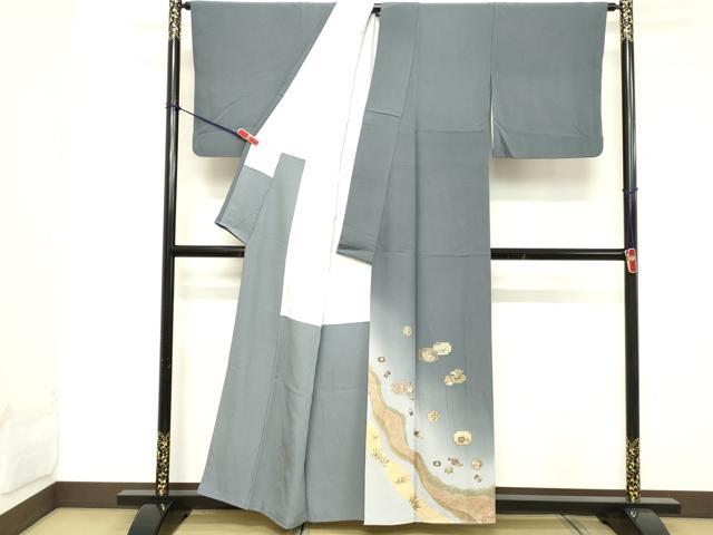 平和屋着物■豪華色留袖　駒刺繍　宝尽くし文　暈し染め　金彩　正絹　逸品　DABD2598cd