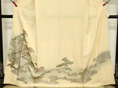 平和屋着物■豪華色留袖　浜松文　暈し染め　金銀彩　正絹　逸品　DABD2601cd