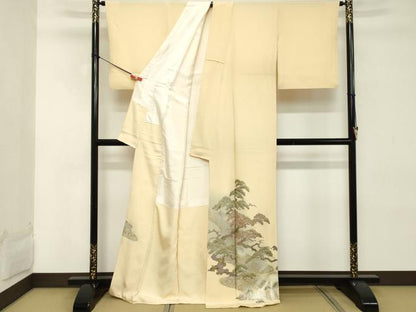 平和屋着物■豪華色留袖　浜松文　暈し染め　金銀彩　正絹　逸品　DABD2601cd