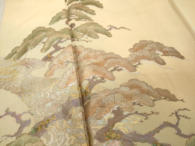 平和屋着物■豪華色留袖　浜松文　暈し染め　金銀彩　正絹　逸品　DABD2601cd