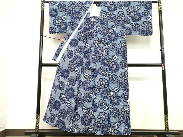 平和屋着物∴夏物　浴衣　舞花文　綿　逸品　DABD2609cd