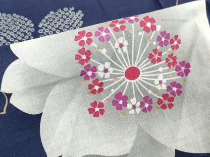 平和屋着物∴夏物　浴衣　舞花文　綿　逸品　DABD2635cd