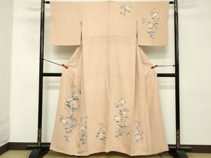平和屋着物■訪問着 枝花文 正絹 逸品 DABD2653cd