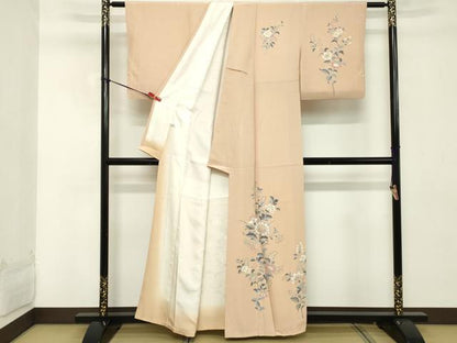 平和屋着物■訪問着 枝花文 正絹 逸品 DABD2653cd