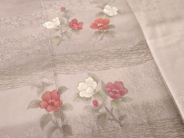 平和屋着物■訪問着 刺繍 草花文 正絹 逸品 DABD2668cd