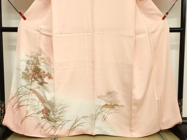 平和屋着物■訪問着 御所車花文 暈し染め 金銀彩 正絹 逸品 DABD2687cd
