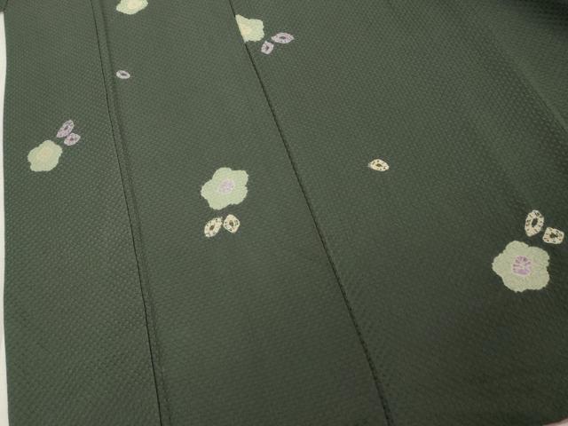 平和屋着物■上質な小紋 絞り 舞花文 正絹 逸品 DABD2692cd