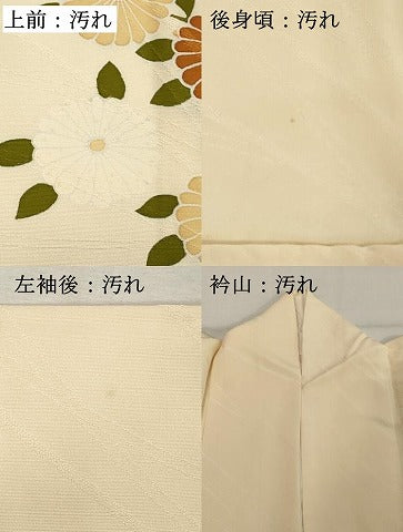 平和屋着物■訪問着 刺繍 枝花文 正絹 逸品 DABD2721cd