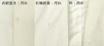 平和屋着物■長襦袢　無双仕立て　舞花地紋　半衿刺繍　洗える着物　DABD2743cd